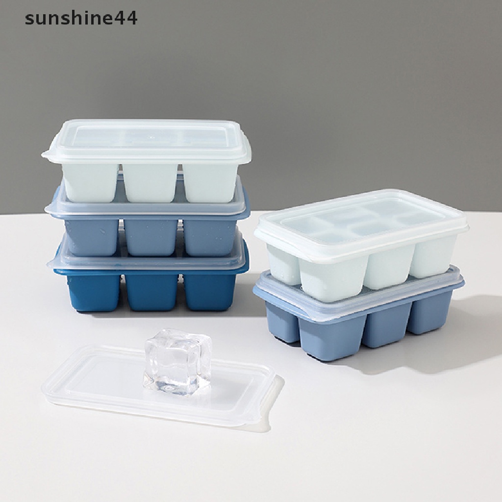 Sunshine Cetakan Es Batu Frozen Bahan Silikon Dengan Tutup