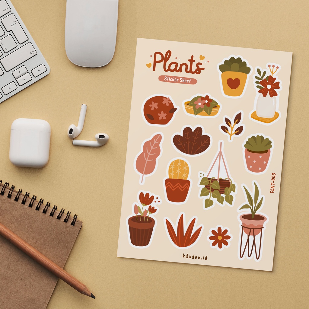 

Plant Sticker Sheet / Planner / Bullet Journal / PLNT-003