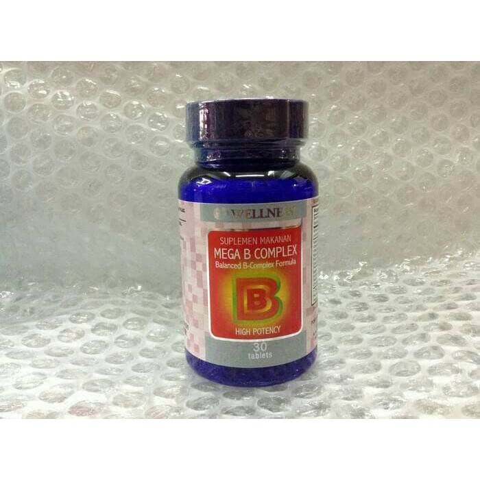 TERMURAH - mega b complex/vit b complex/wellness/isi 30