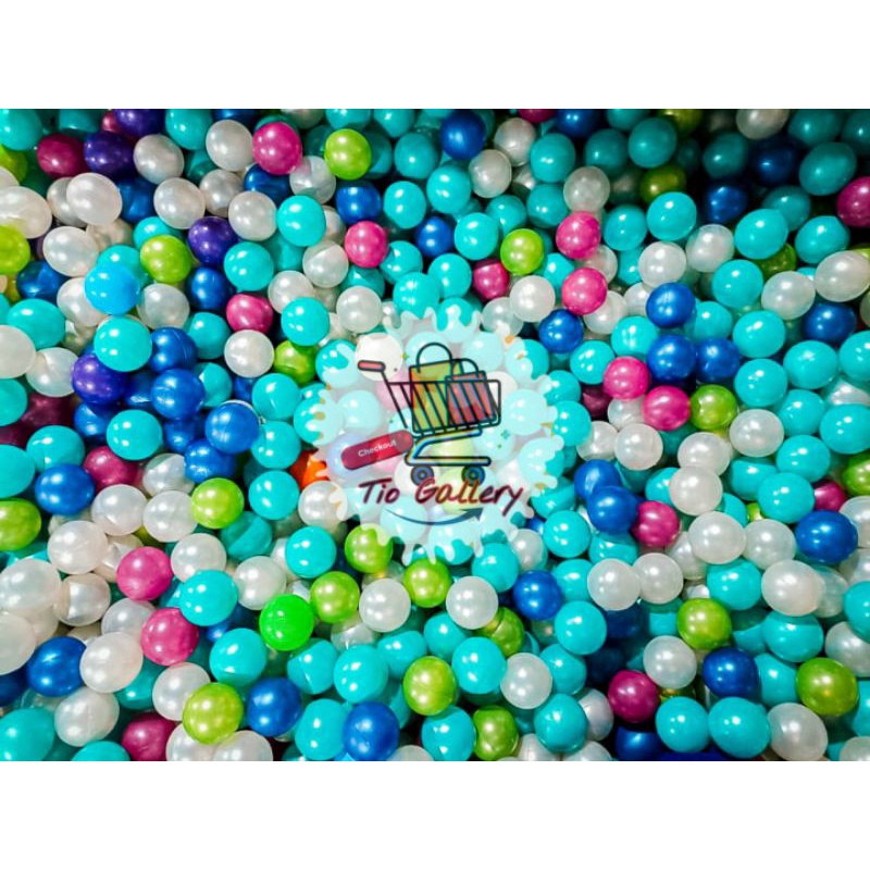 Mandi Bola Plastik Warna Metalik Kualitas SNI isi 100pcs 1kg