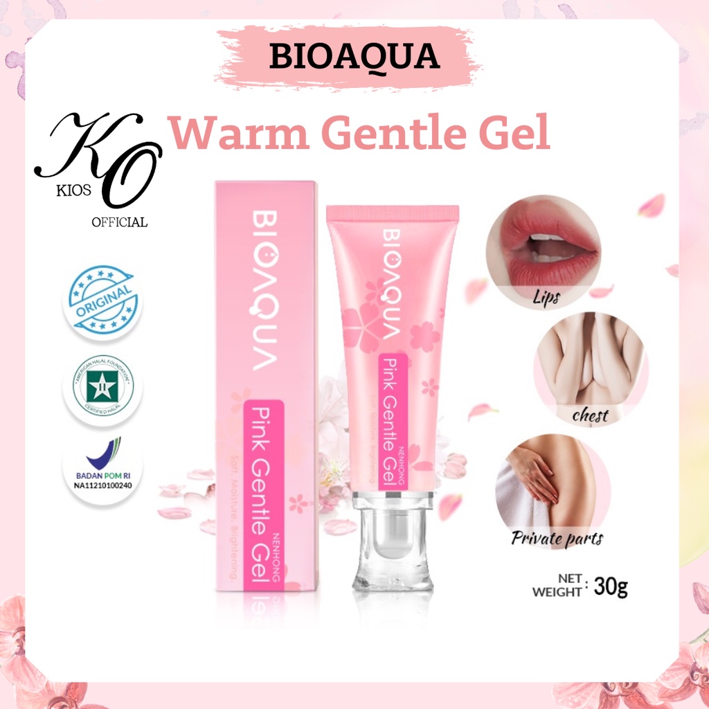 Bioaqua Warm Gentle Pink Cream Nenhong Cream 30g / Lip Serum Pemerah Bibir