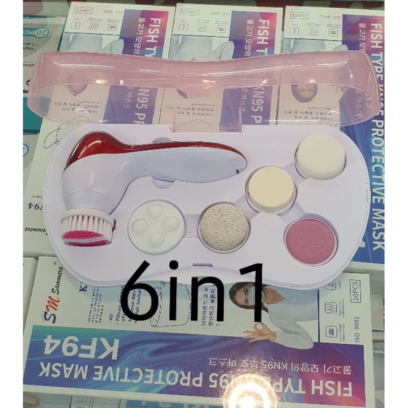 Facial Wajah/facial cleansing massager 6 in 1 /5in1 face beauty massage/alat pembersih wajah