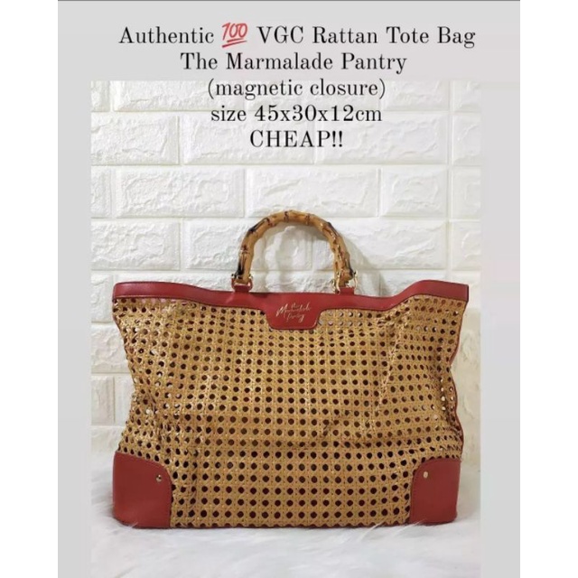 SOLD *VGC Rattan Tote Bag