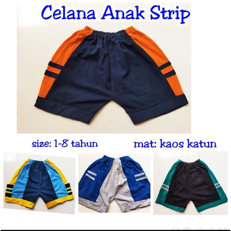 Celana Pendek Anak Kolor Harian Junior Usia 1 sd 12 Tahun