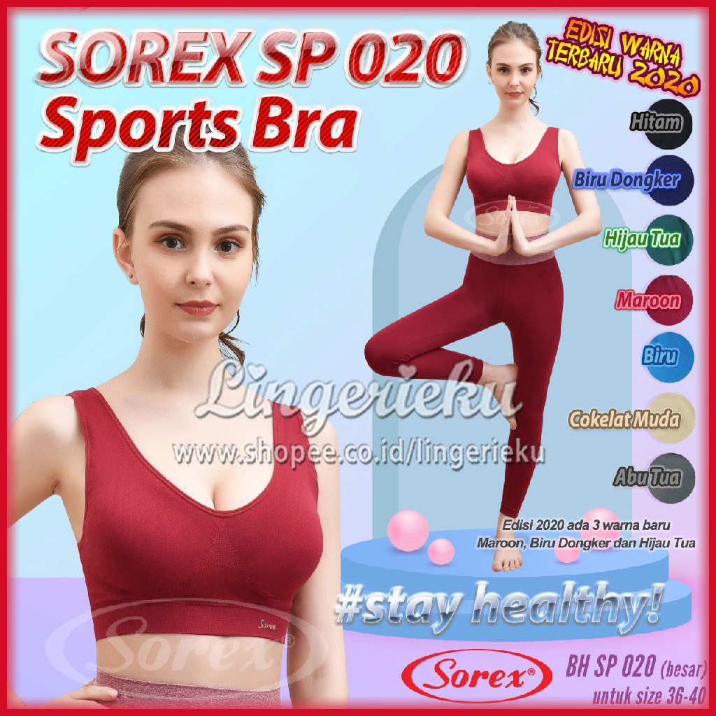 Sorex SP 020 Promo Diskon Besar BH Senam Olahraga Sports Bra Wanita