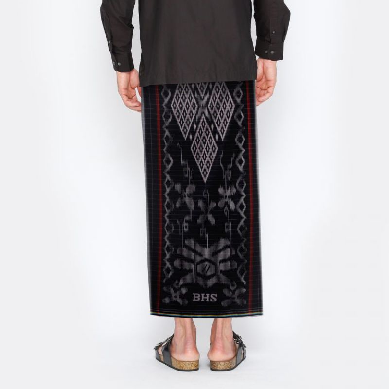 Sarung BHS Classic Motif Songket SKT DAM Hitam Abu