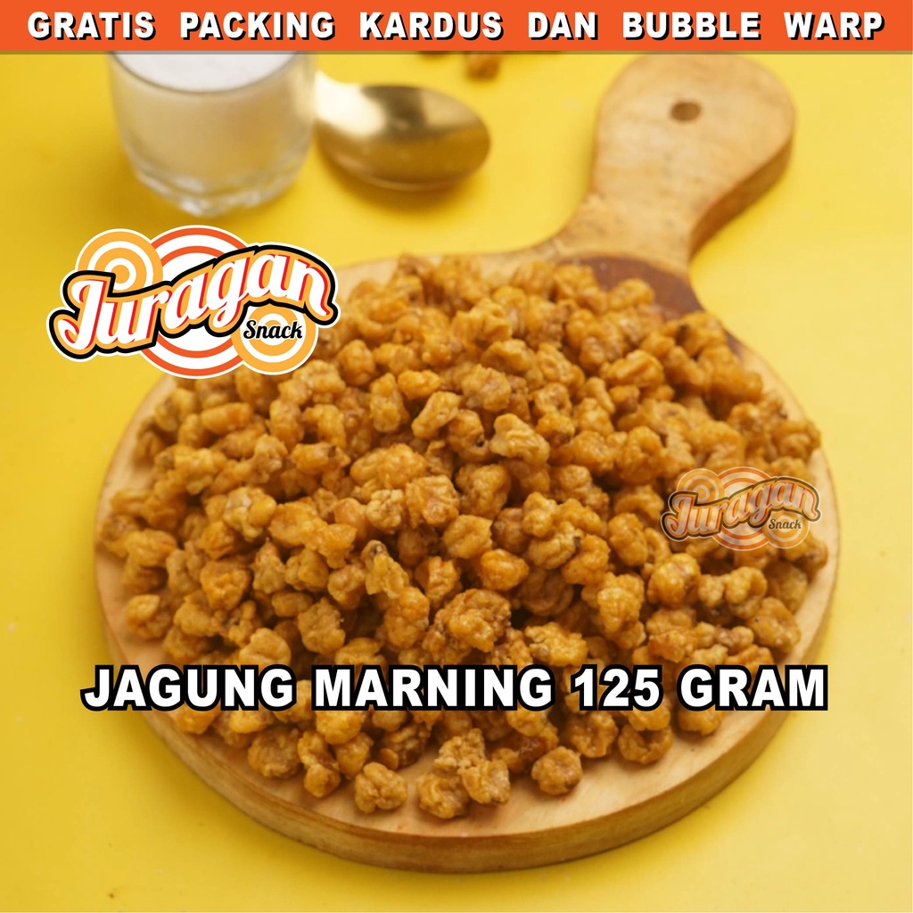 JAGUNG MARNING PEDAS MANIS 125 gram snack kiloan makanan ringan jajanan cemilan camilan pedas manis gurih murah