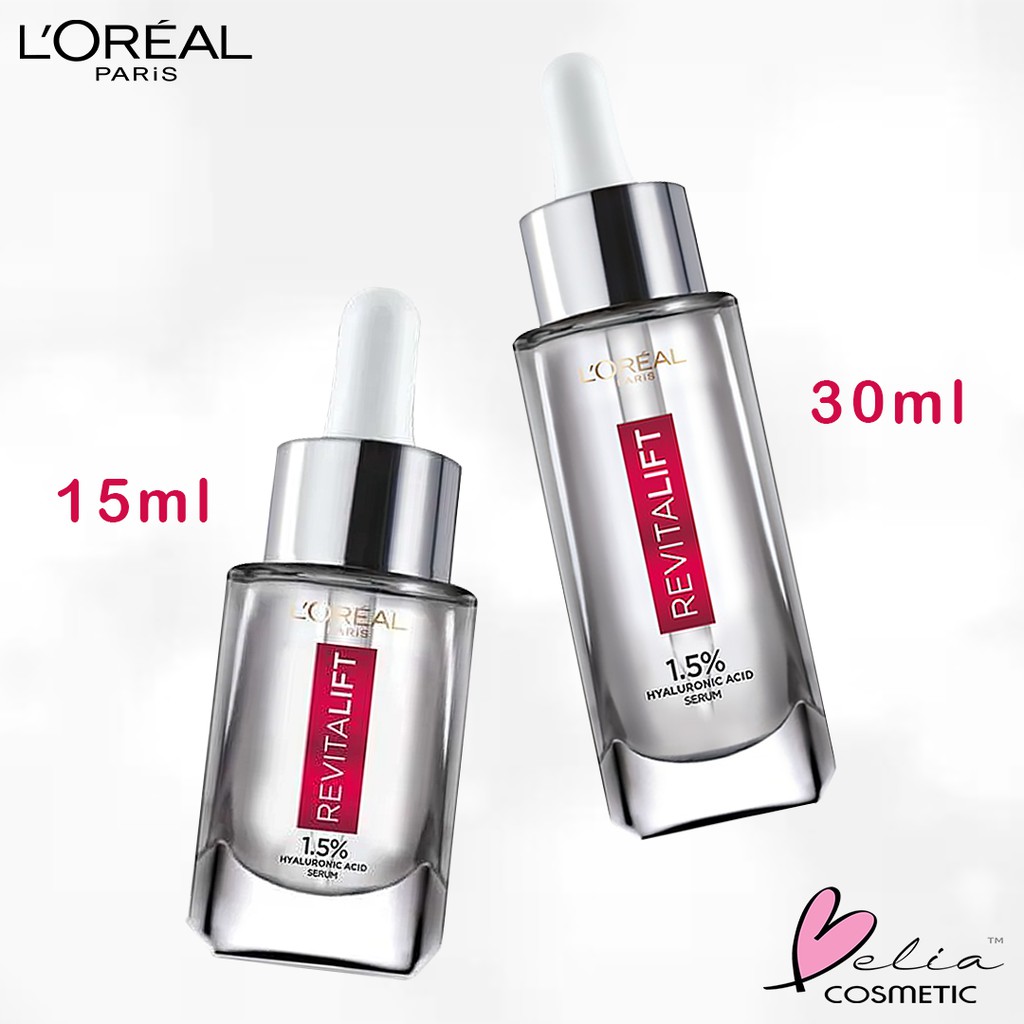 ❤ BELIA ❤  L'Oreal Paris Revitalift Hyaluronic Acid Serum SkinCare 15mL | 30mL Loreal (✔️BPOM)