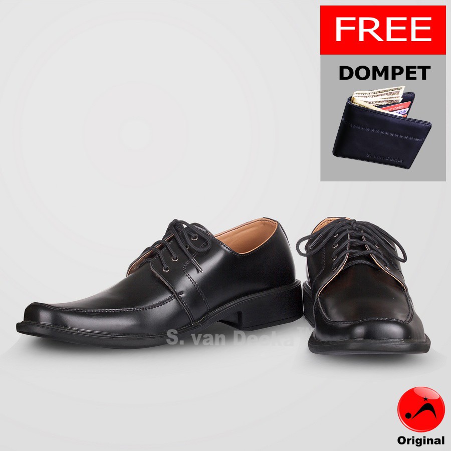 Sepatu Formal Pria S.van Decka D-TK019 + Gratis Dompet