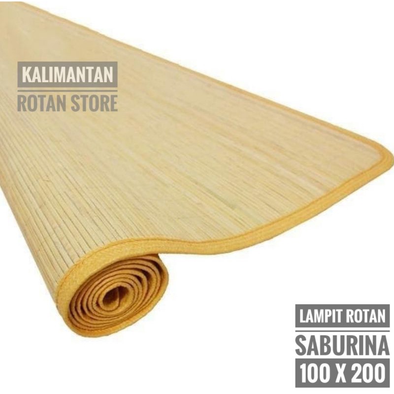 Lampit Rotan Kalimantan 100x200 Tikar / Karpet Rotan Saburina Asli Kalimantan