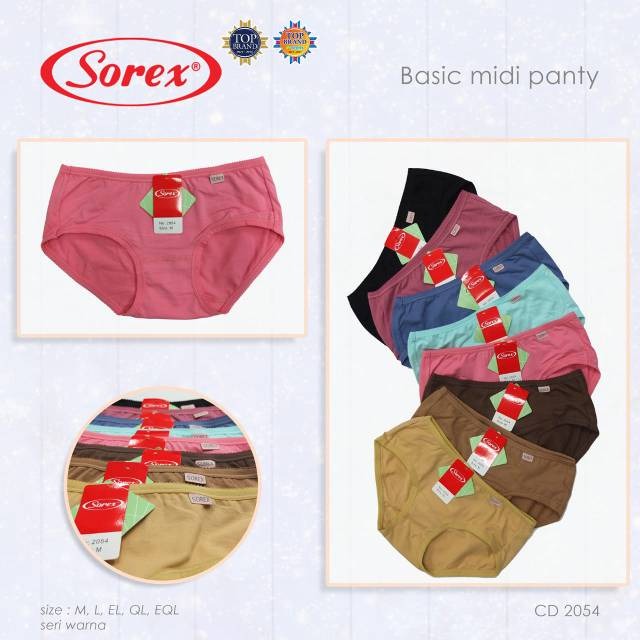 KL | CELANA DALAM WANITA SOREX BAHAN KATUN STRECH DAN LEMBUT ART 2053 | 2054 | 2055