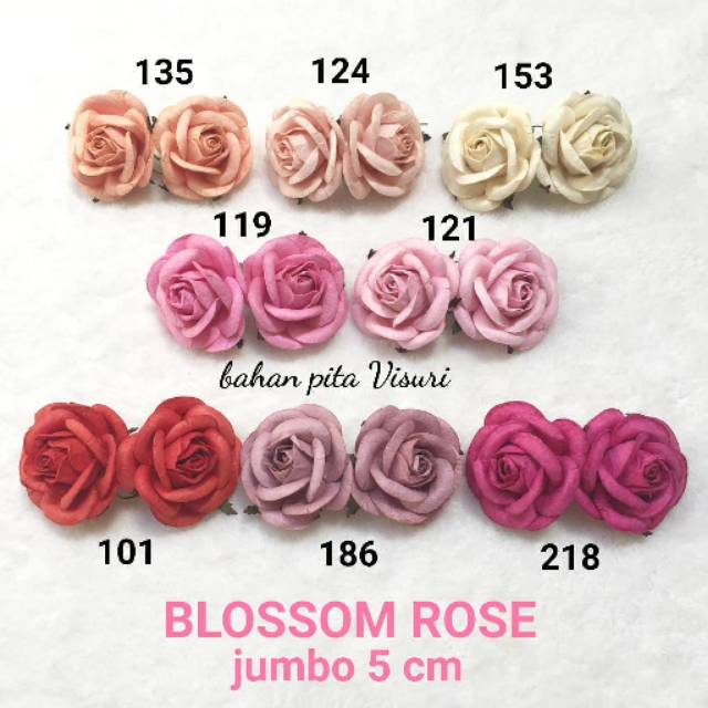 Paper Flower Blossom Rose Jumbo Seri C