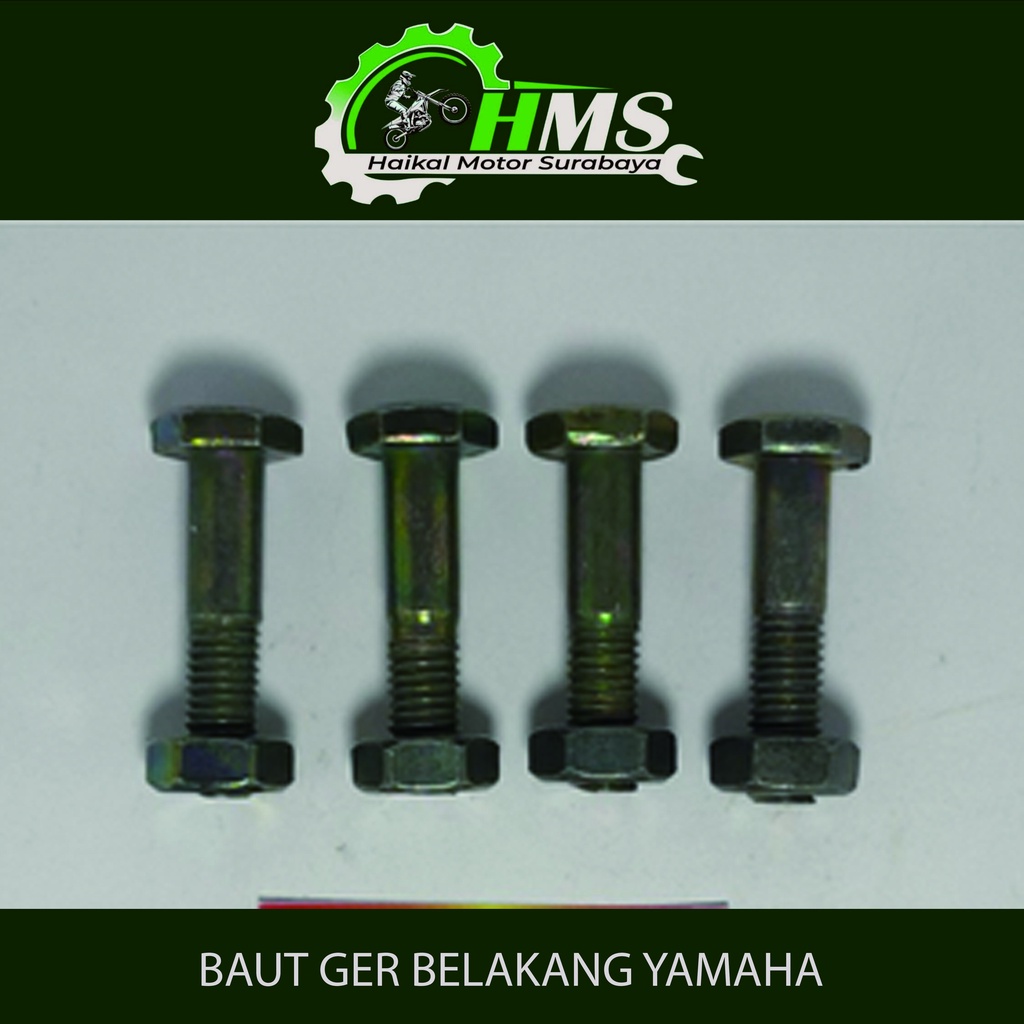 BAUT GER BELAKANG YAMAHA - BAUT GEAR BELAKANG ALFA / FIZR / CRYPTON / VEGA (Set isi 4)