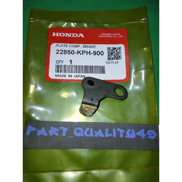PLATE COMP,BRAKE 22850-KPH-900 Honda Supra x 125 kharisma ORI Japan