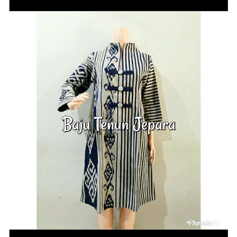 Dress tenun jepara baju tenun jepara etnik DTB87