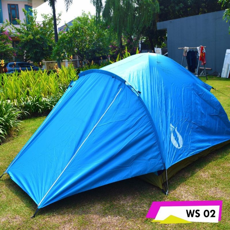 Tenda camping dobel layer kapasitas 4-5 orang dewasa