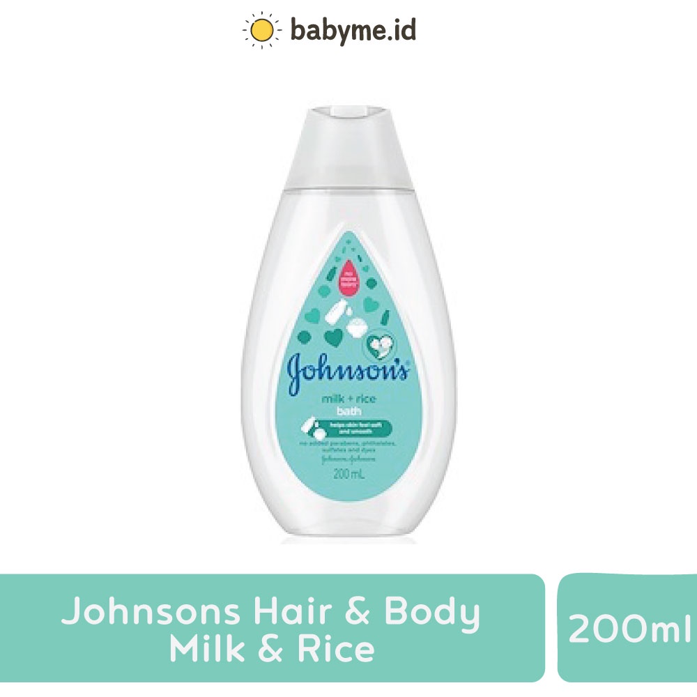 Johnsons Hair &amp; Body Milk &amp; Rice 200ml