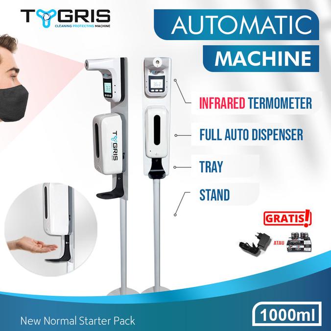 Tygris Stand Hand Sanitizer Automatic Dispenser + Termometer K3 Pro