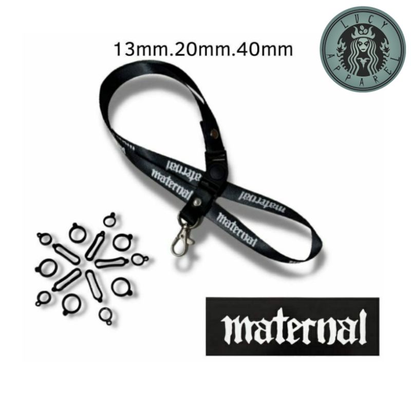 Lanyard Maternal Disaster tali lanyard DISTRO gantungan kunci name tag id card kartu nama / lanyard 