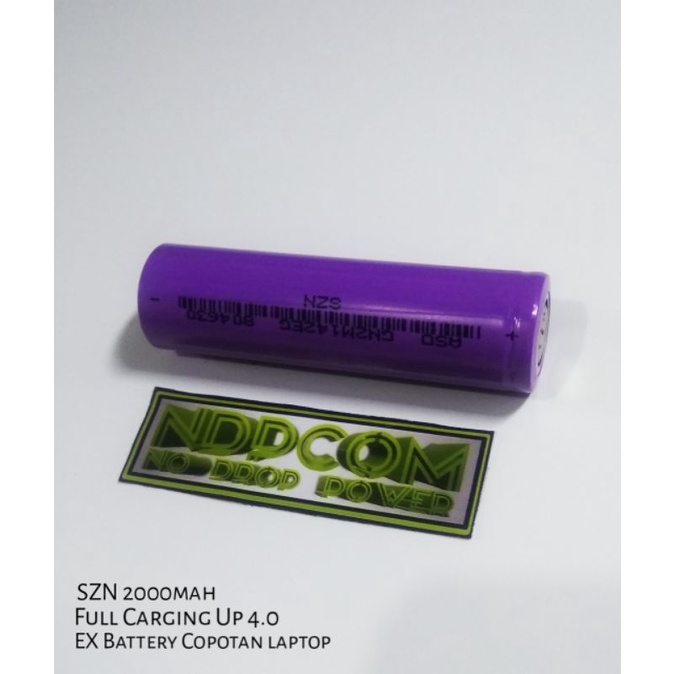 BATERAI 18650 BEKAS COPOTAN LAPTOP / BATERAI BEKAS MURAH BERKUALITAS ORIGINAL /SZN/2000mah