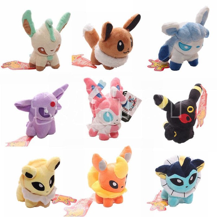 Boneka Eevee boneka Sylveon Boneka Umbreon Flareon Espeon Umbreon Doll