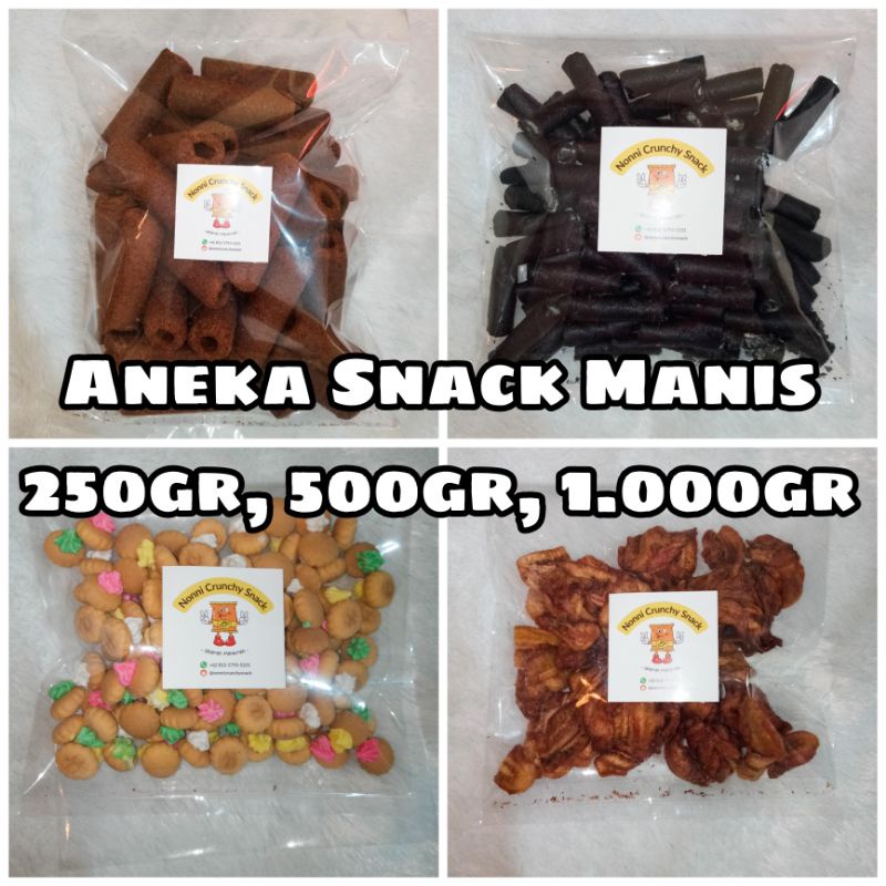 

[Nonni Crunchy Snacks] Aneka Snack Manis 250gr, 500gr & 1.000gr