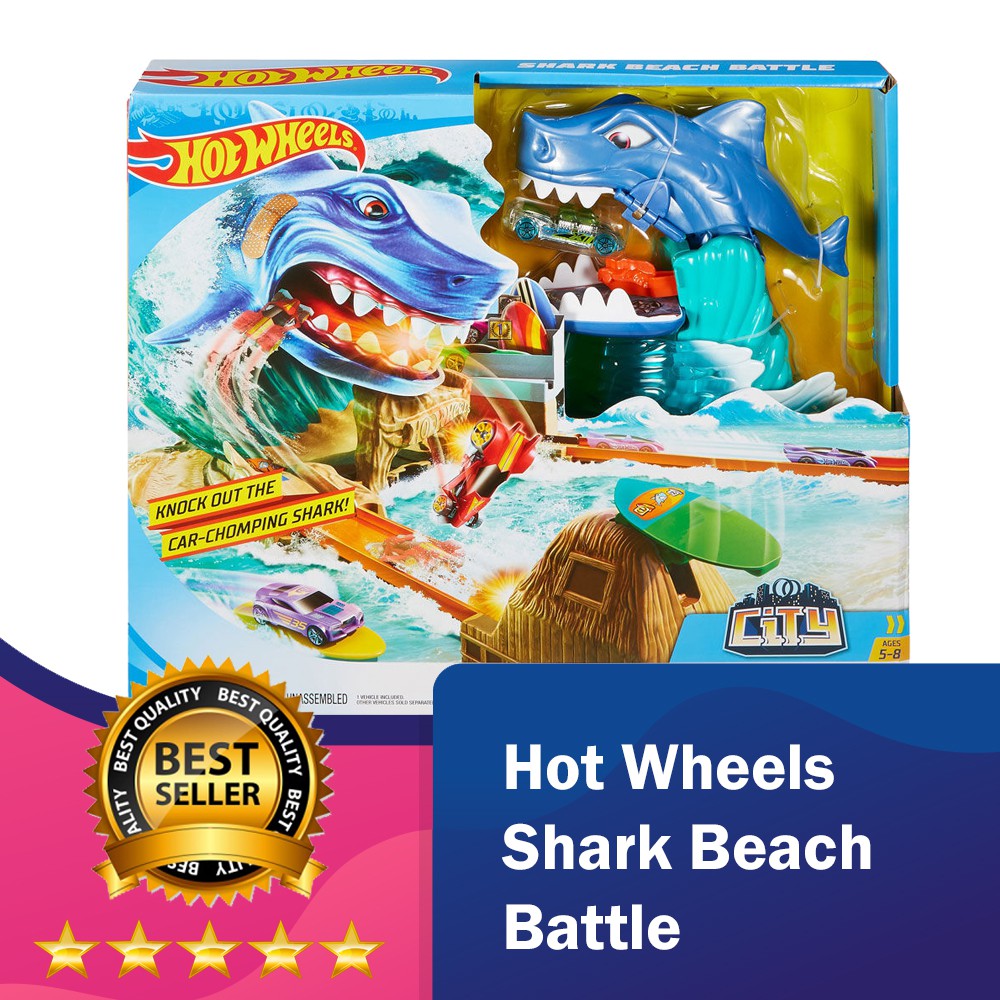 shark beach battle hot wheels city