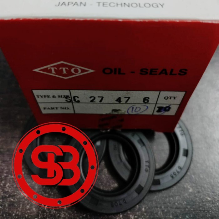 Oil Seal SC 27 47 6 / 27.00 47.00 6.00 / 27x47x6 TTO