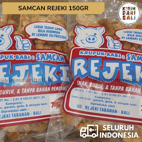 

TERBARU Samcan Rejeki 150gr / Krupuk Rejeki / Oleh Oleh Bali / Krupuk Babi