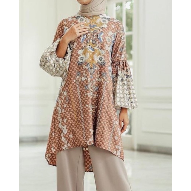 Patra Shirt Diandra Tunic Couple Baju Lebaran Sarimbit Geulis