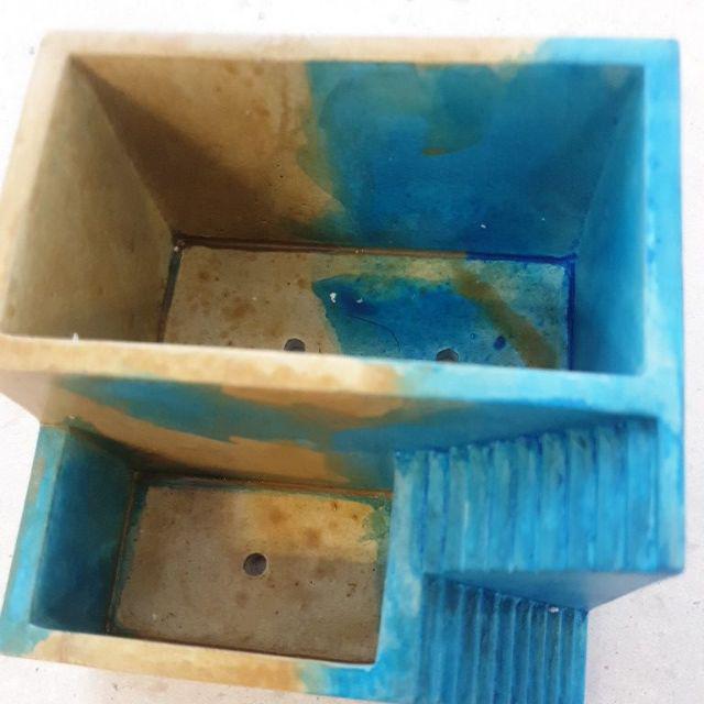 Pot Kaktus Sukulen Persegi Unik Bentuk Tangga