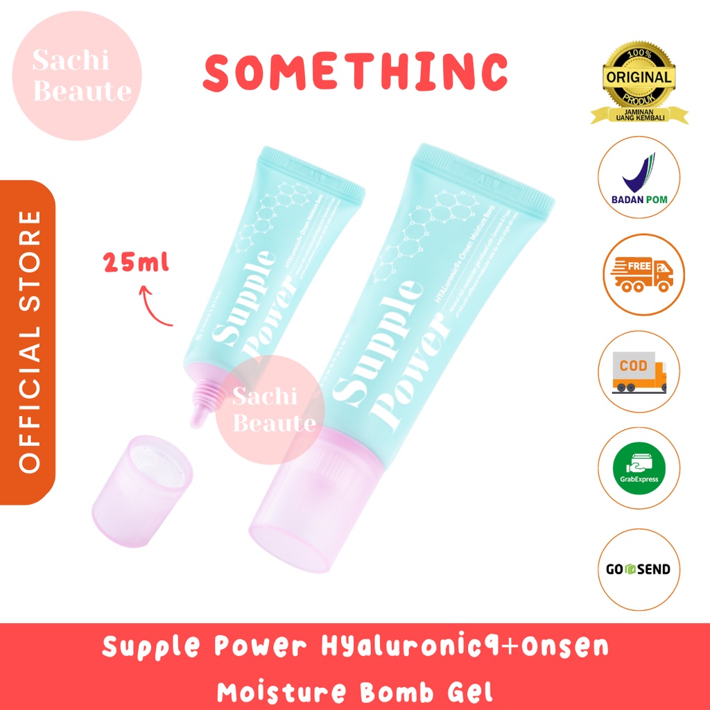 SOMETHINC Supple Power Hyaluronic9+Onsen Moisture Bomb Gel - Krim Pagi dan Malam