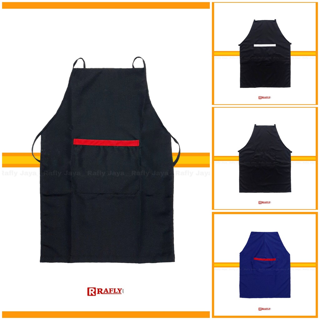 Celemek Apron Koki Chef Bahan Drill - Seragam Koki / Rafly Jaya