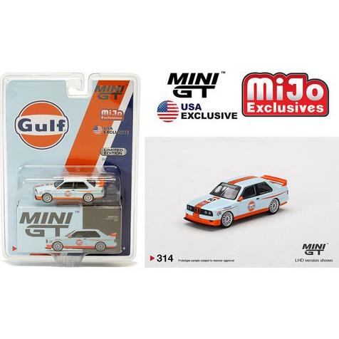 MINIGT BLISTER 314 BMW M3 E30 GULF MIJO EXCLUSIVE DIECAST MGT