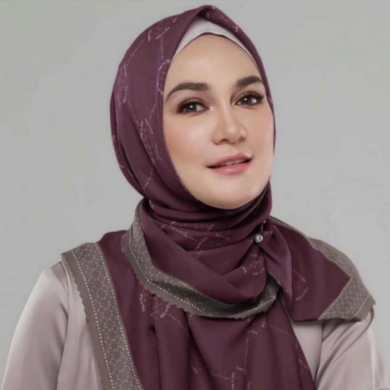 HIJAB Segiempat VOAL MOTIF Luna series