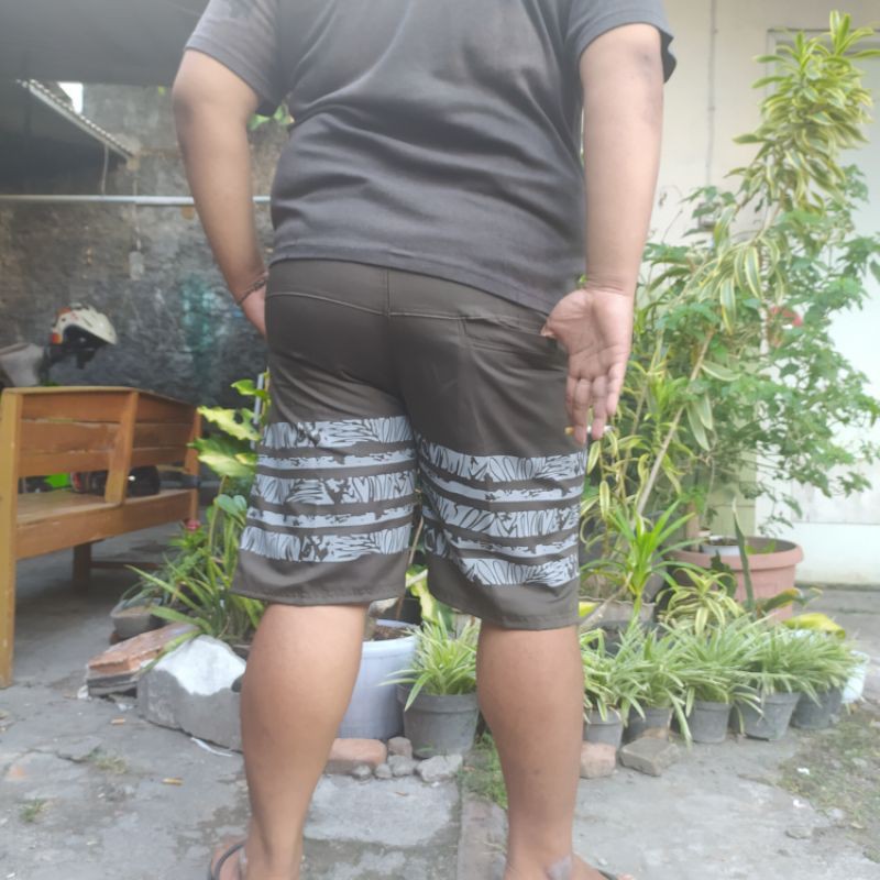 Chinos Pendek Surfing - Pinggang RIB - Ukuran Jumbo dan Super Jumbo