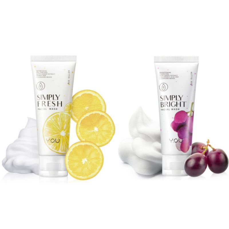 Y.O.U Simply Fresh Facial Wash 60g