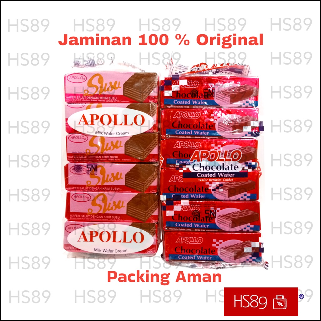 

Apollo Wafer 12 pcs Malaysia Coklat Susu - Wafer Apollo