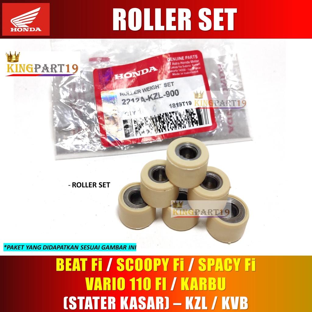 PAKET VANBELT VBELT ROLLER BEAT Fi SCOOPY FI SPACY FI - VANBELT ASSY BEAT SCOOPY SPACY FI - KZL