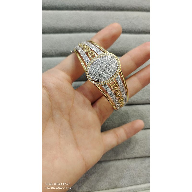 Gelang zircon replika berlian 7469