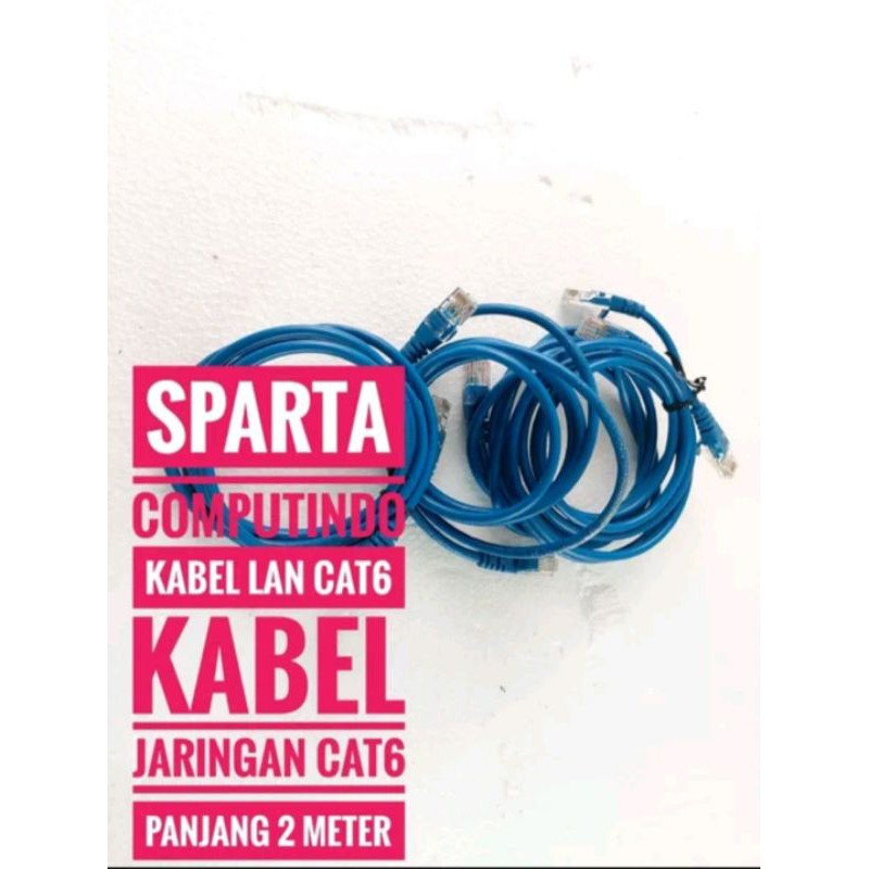 kabel  LAN CAT6 kabel jaringan panjang 2 meter