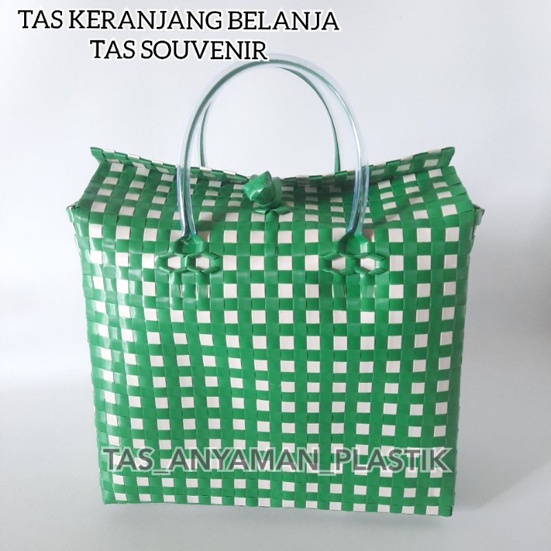 TAS SOUVENIR  SIZE M /TAS KERANJANG ANYAMAN PLASTIK