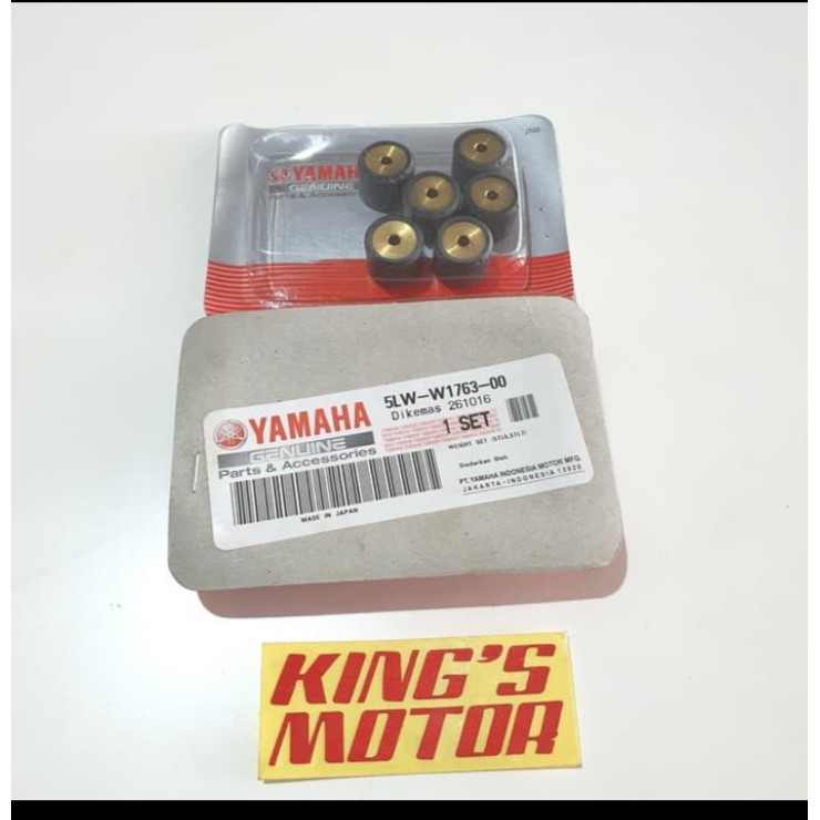 ROLLER NOUVO, MIO, J, SOUL, GT, FINO, FI, (5LW W1763) 12gr ASLI YAMAHA