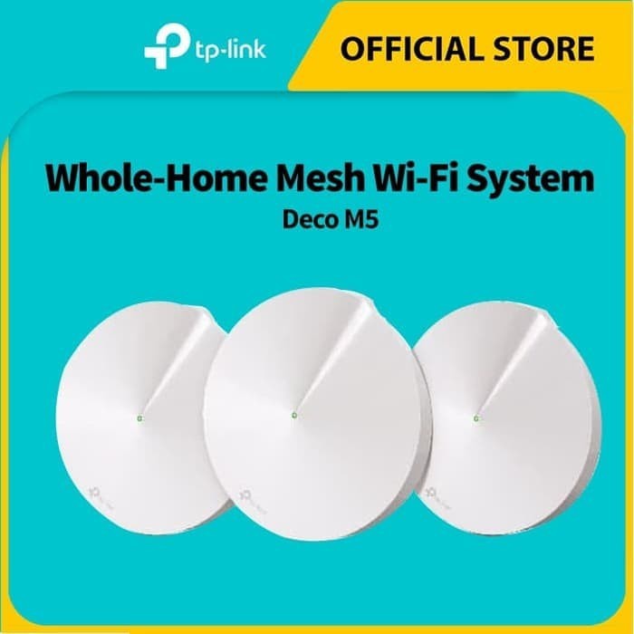 TP-Link DECO M5 AC1300 Whole Home Mesh Wi-Fi System (3-Pack) - DECO M5