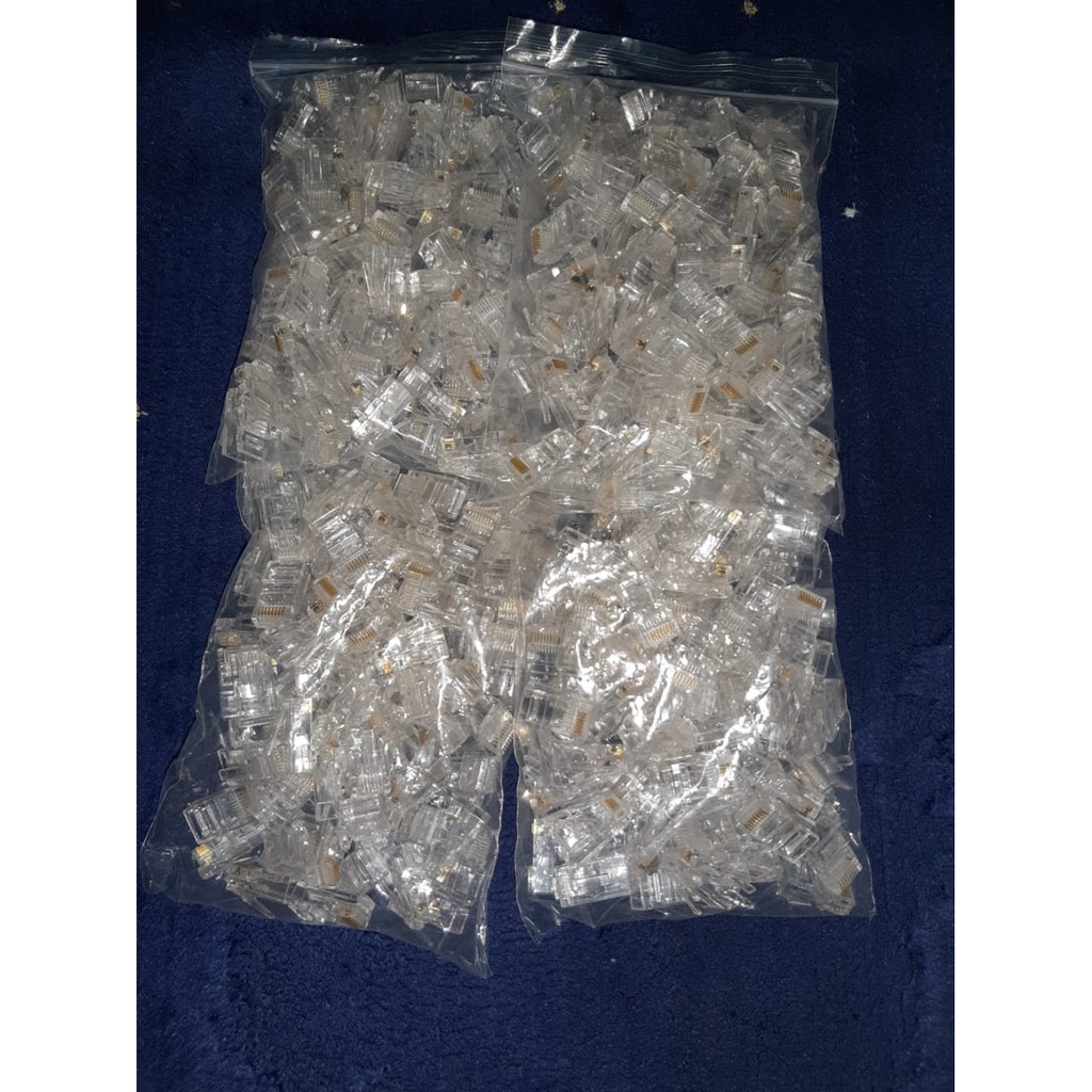 KONEKTOR RJ45 CAT 5e CONNECTOR rj45 ECERAN DAN GROSIR