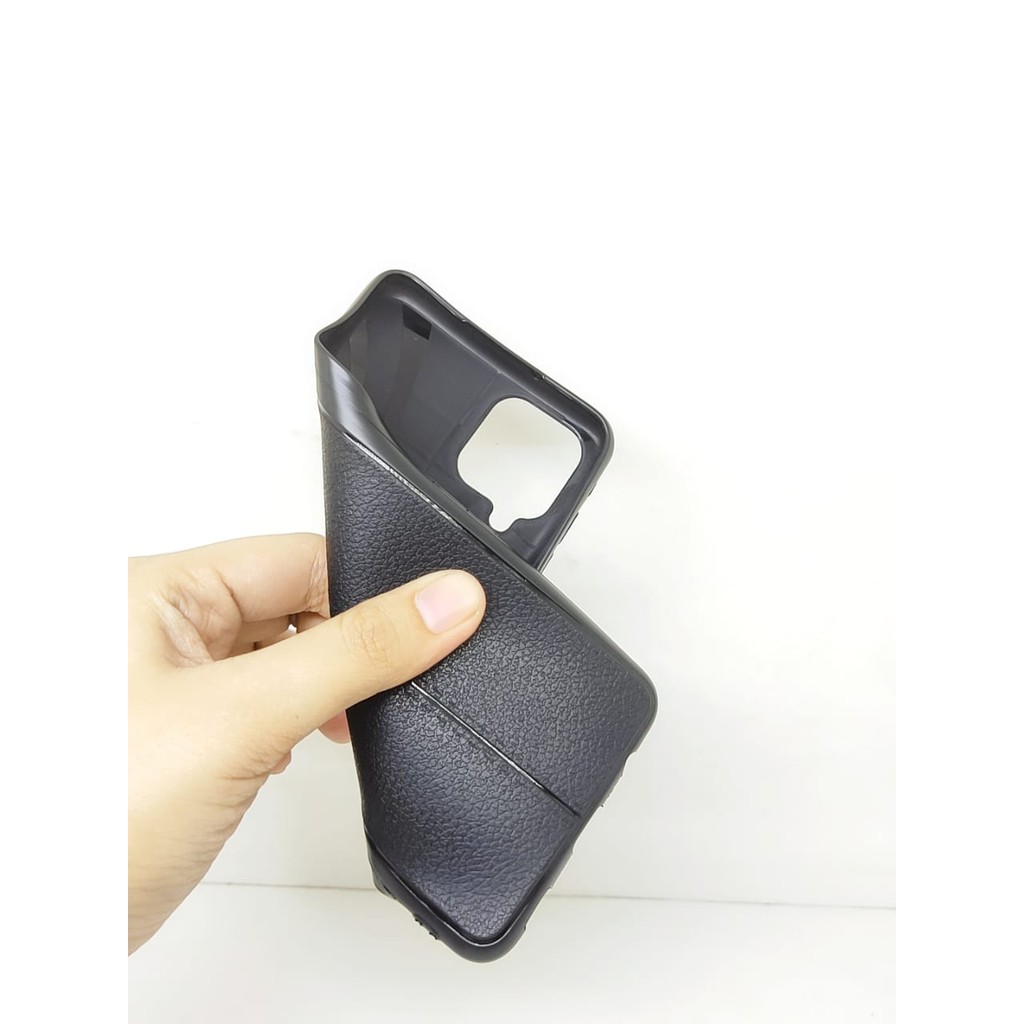 AutoFokus Samsung A12 M12 A13 4G Leather Soft Case AUTOFOCUS Motif Kulit Jeruk