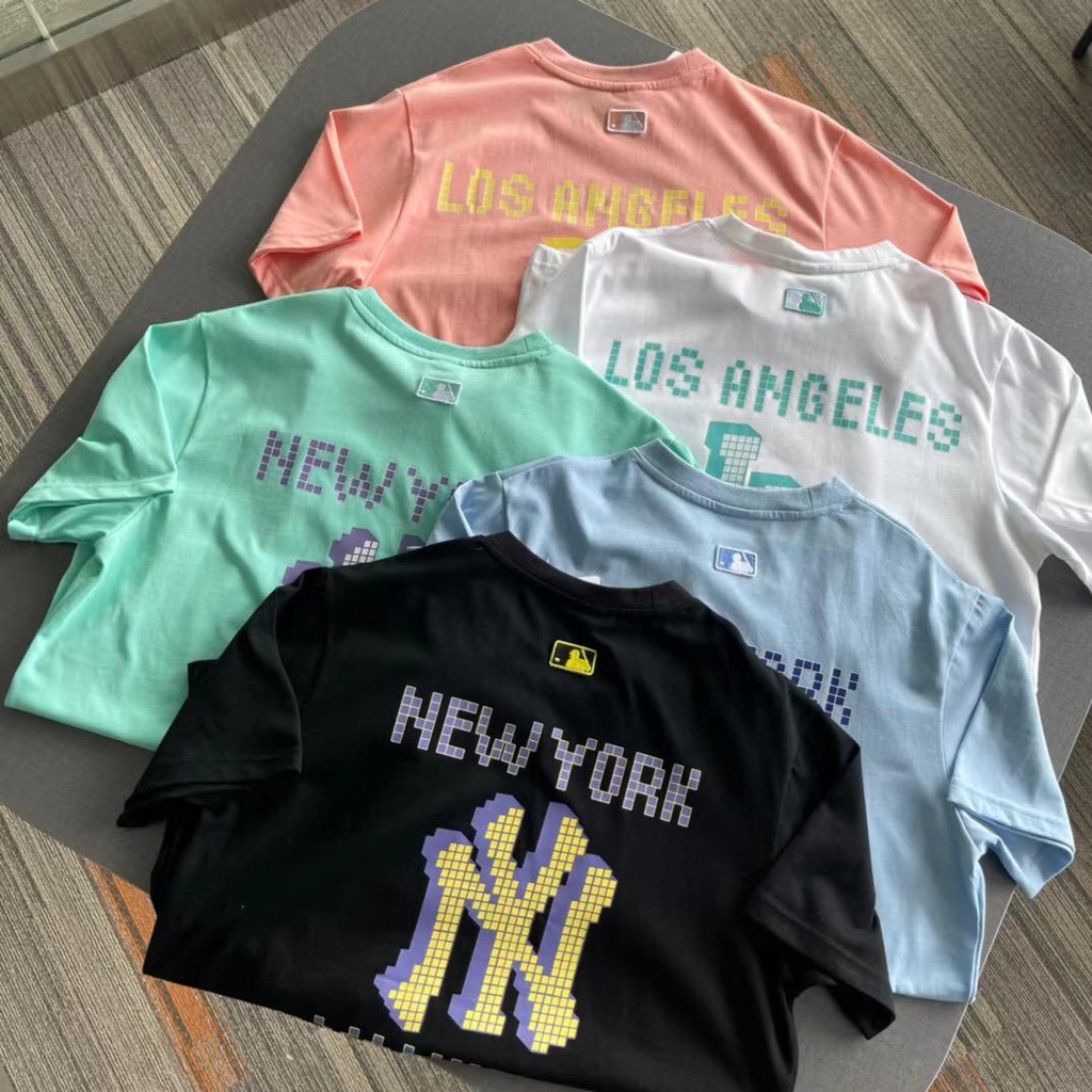 Overtee NY Yankees Pastel Series // Tshirt Oversize Wanita Lengan Pendek - 100% Import