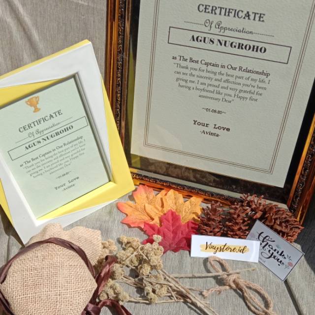 

Special Gifts Certificate ~ Kado Unik nan Menarik