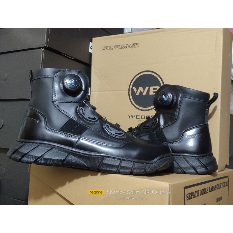 Sepatu pdh midtrack webest WB tali putar