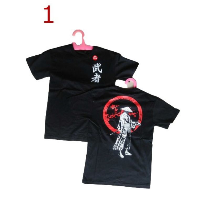 BISA COD kaos Anak jepang samurai ronin hitam Murah